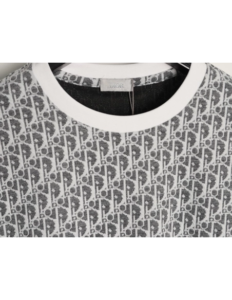Dior All-Over Oblique Jacquard Short-Sleeve T-Shirt,Dior