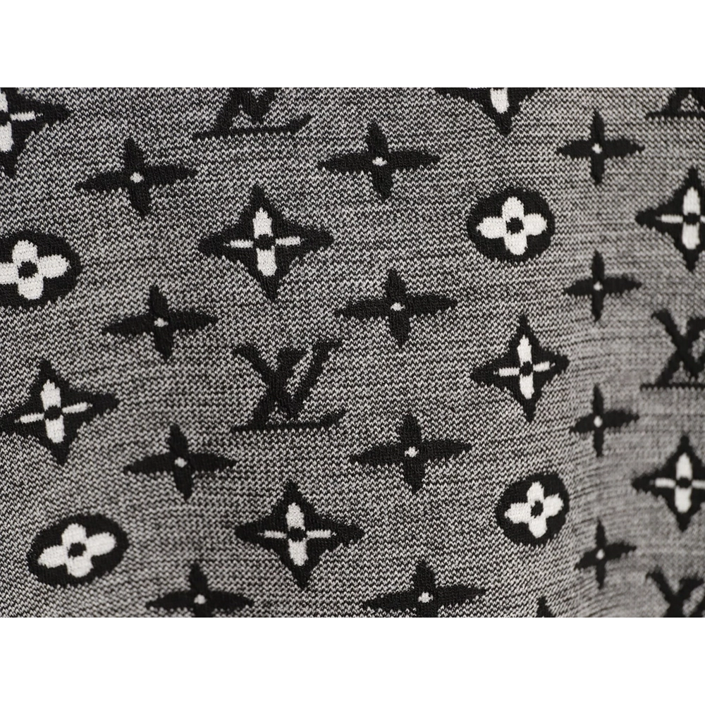 Louis Vuitton All-Over Monogram Jacquard Short-Sleeve T-Shirt TSK2,Louis Vuitton