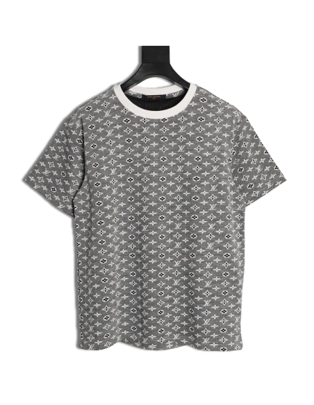 Louis Vuitton All-Over Monogram Jacquard Short-Sleeve T-Shirt,Louis Vuitton