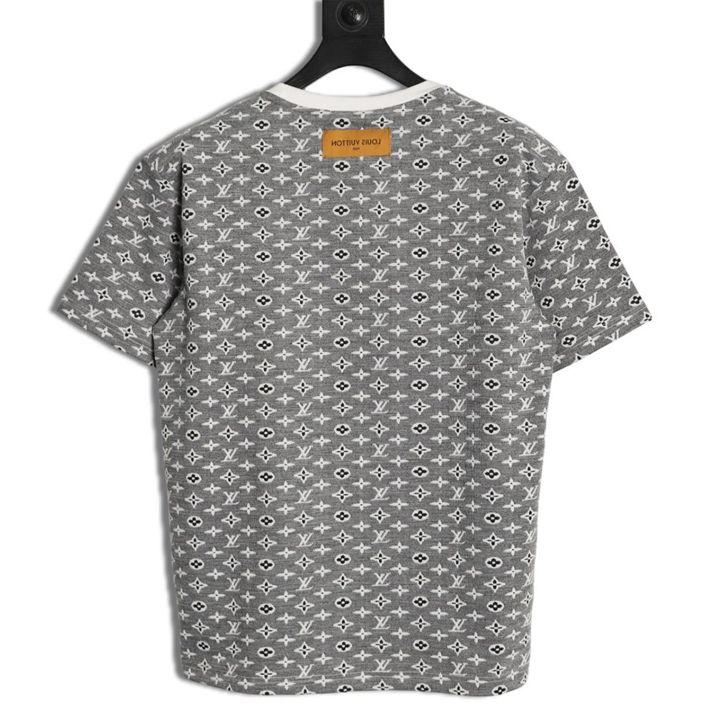 Louis Vuitton All-Over Monogram Jacquard Short-Sleeve T-Shirt,Louis Vuitton