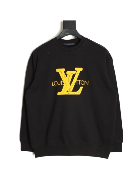 Louis Vuitton 3D Logo Print Crewneck Sweatshirt,Louis Vuitton
