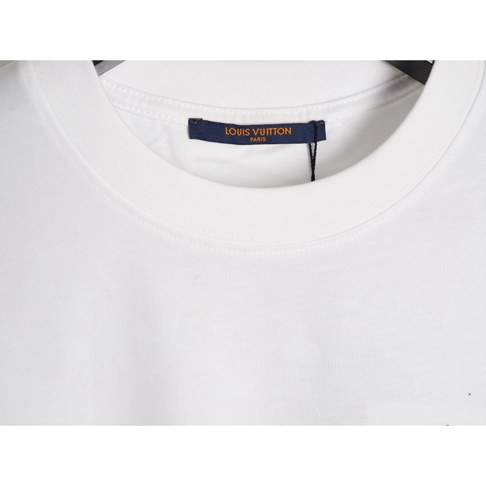 Louis Vuitton Sketch Clover Logo Print Short-Sleeve T-Shirt,Louis Vuitton