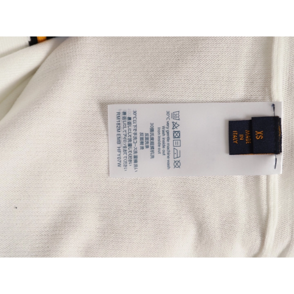 Louis Vuitton Airplane Jacquard Crewneck Short-Sleeve Knit T-Shirt,Louis Vuitton