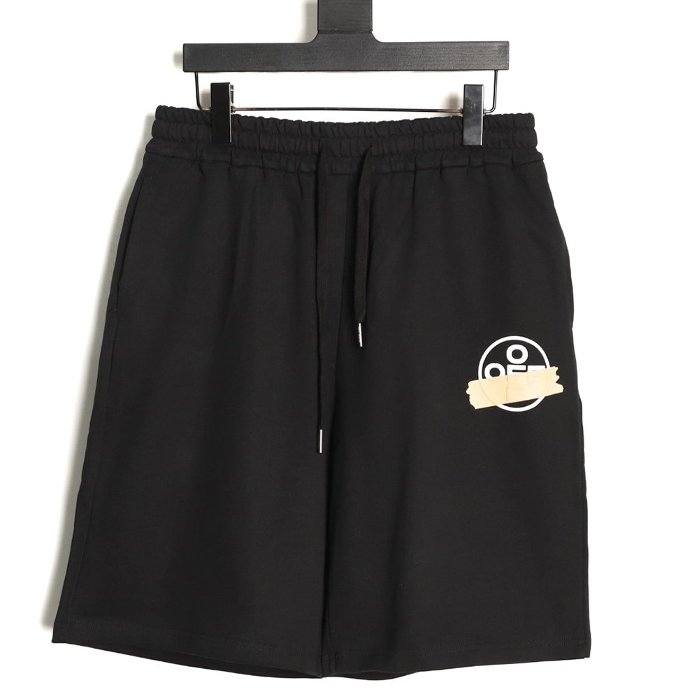 OFF-WHITE Tape-Print "OFF" Letter Shorts,Off White