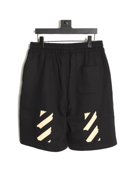 OFF-WHITE Tape-Print "OFF" Letter Shorts,Off White