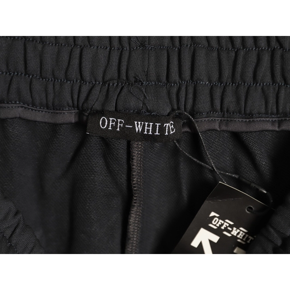 OFF WHITE round OFF letter print shorts,Off White