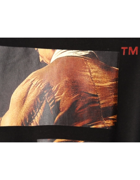 OFF WHITE Horse Print Short-Sleeve T-Shirt TSK1,Off White
