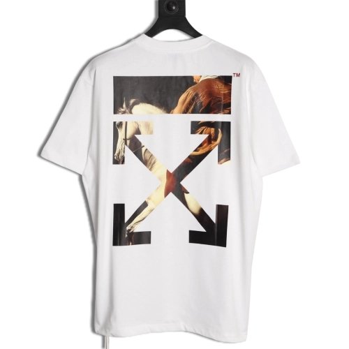OFF WHITE Horse Print Short-Sleeve T-Shirt,Off White
