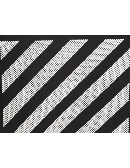 OFF WHITE Beaded Twill Short-Sleeve T-Shirt,Off White