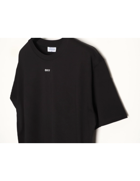 OFF WHITE Beaded Twill Short-Sleeve T-Shirt,Off White