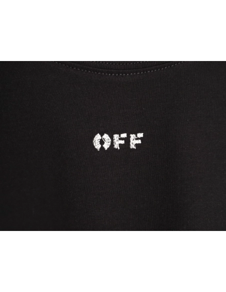 OFF WHITE Beaded Twill Short-Sleeve T-Shirt,Off White