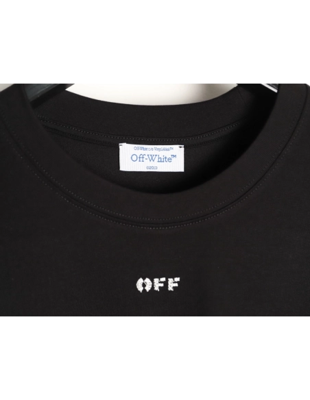 OFF WHITE Beaded Twill Short-Sleeve T-Shirt,Off White