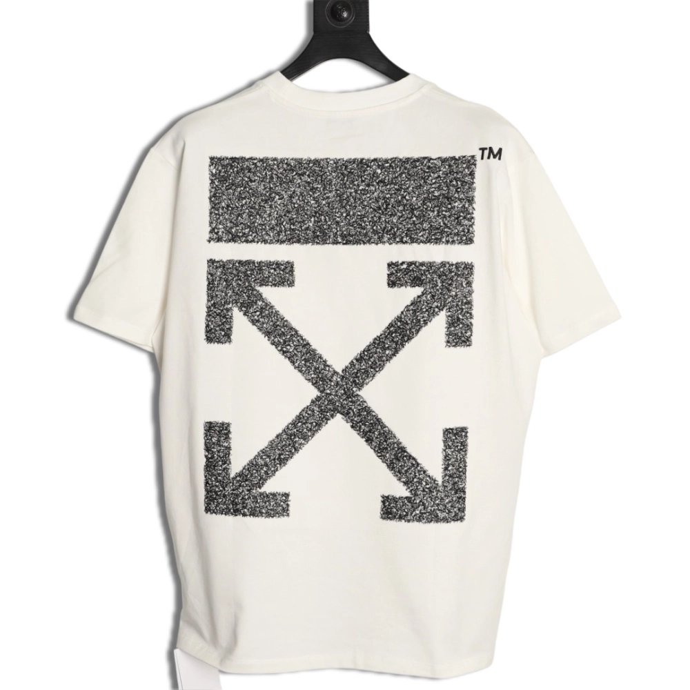 OFF WHITE Sandblasted Arrow Silver Short-Sleeve T-Shirt,Off White