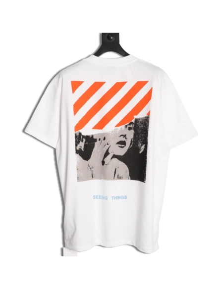 OFF-WHITE Marilyn Monroe Print Short-Sleeve T-Shirt,Off White