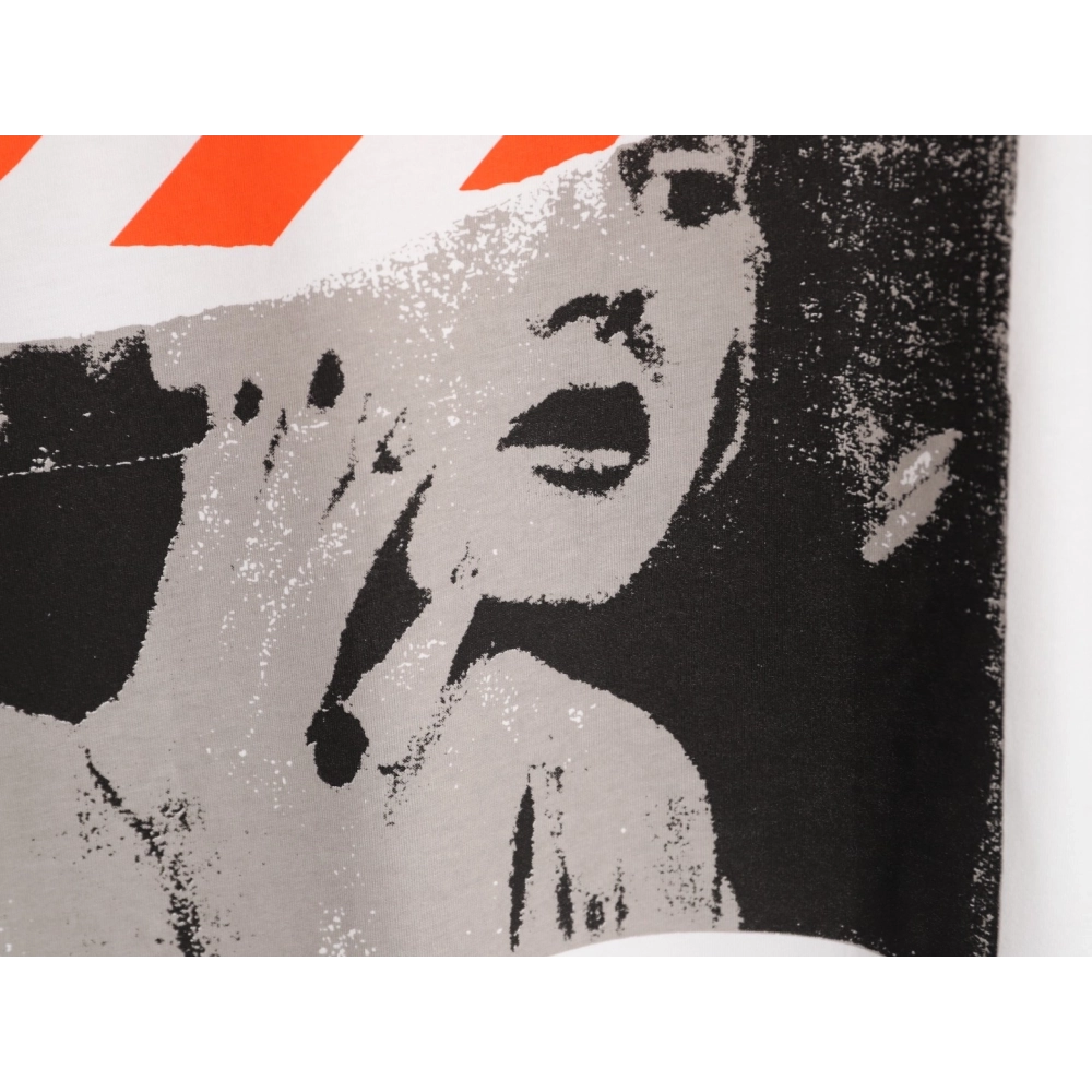 OFF-WHITE Marilyn Monroe Print Short-Sleeve T-Shirt,Off White