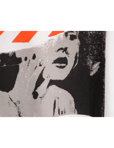 OFF-WHITE Marilyn Monroe Print Short-Sleeve T-Shirt,Off White