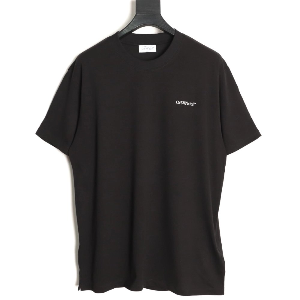 OFF-WHITE "Liquid Metal" Arrows Short-Sleeve T-Shirt,Off White