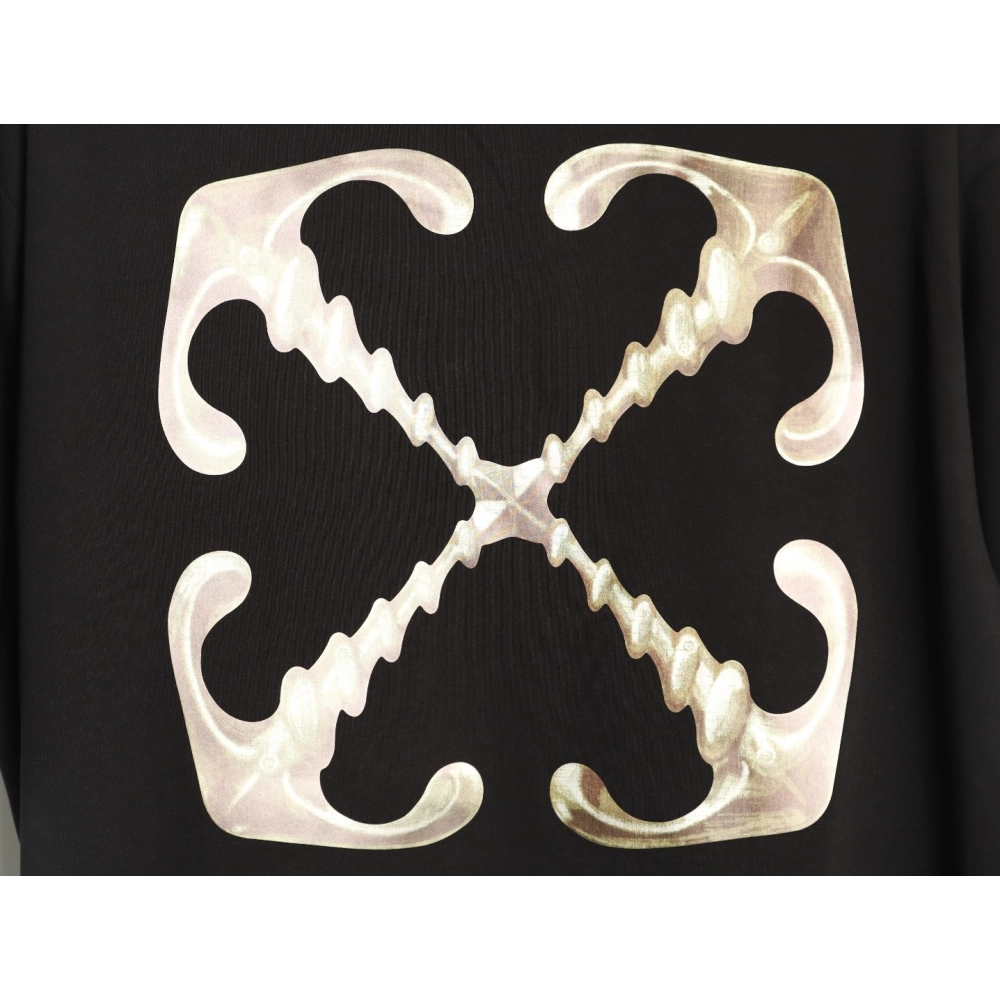 OFF-WHITE "Liquid Metal" Arrows Short-Sleeve T-Shirt,Off White