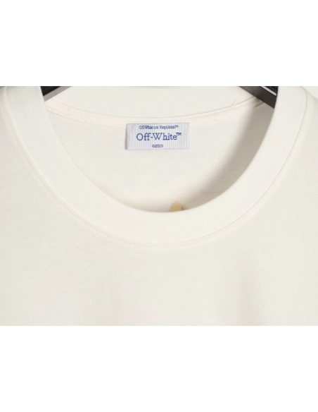 OFF-WHITE Autumn Embroidered Leaf Short-Sleeve T-Shirt,Off White