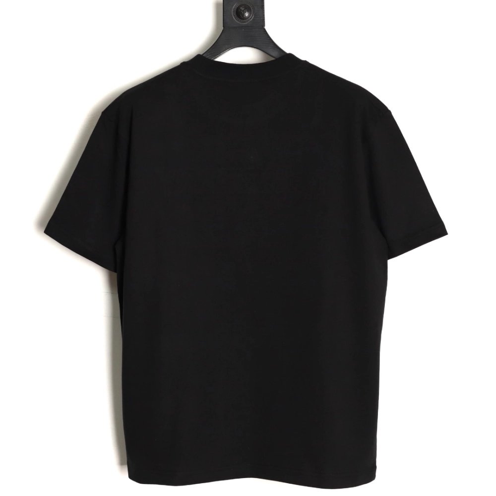 Burberry Plaid Patch Embroidery Short-Sleeve T-Shirt TSK1,Burberry