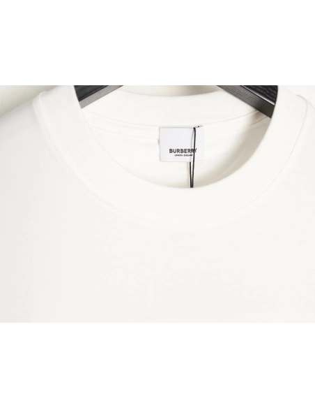 Burberry Plaid Patch Embroidery Short-Sleeve T-Shirt,Burberry
