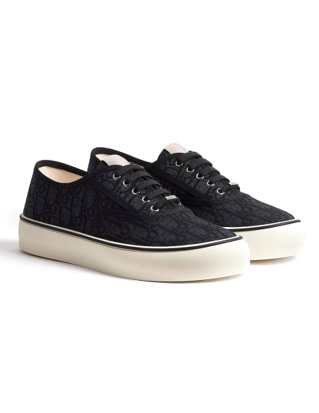 Dior Saltwind Sneaker Black Oblique Jacquard,DIOR Sneakers
