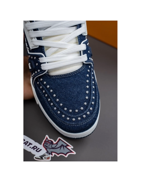 Louis Vuitton Denim Indigo Blue Trainer Sneaker 1AJ515,LOUIS VUITTON Sneakers