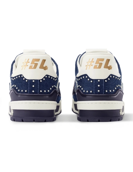 Louis Vuitton Denim Indigo Blue Trainer Sneaker 1AJ515,LOUIS VUITTON Sneakers