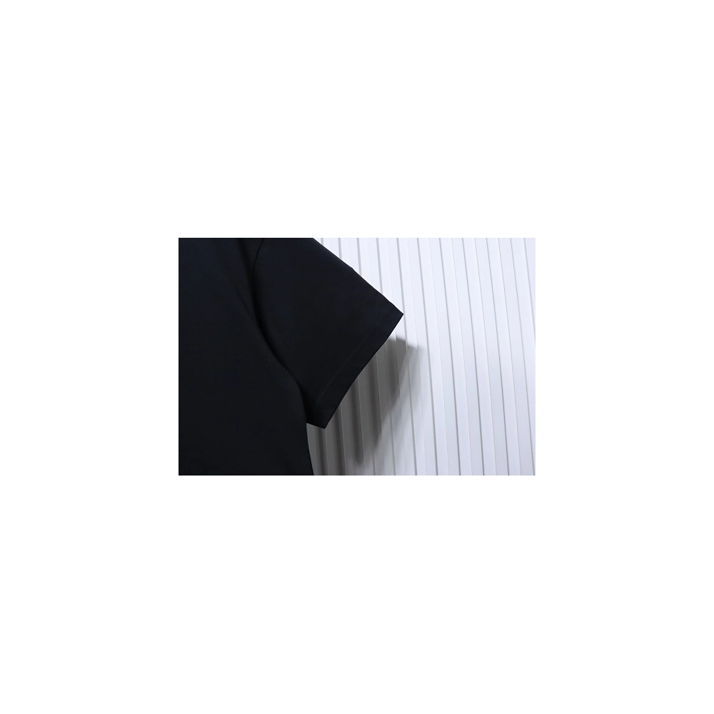 Chrome Hearts Color-block Gothic Script Cross Print T-Shirt Black,Chrome Hearts T-Shirts,T-Shirts,CLOTHES
