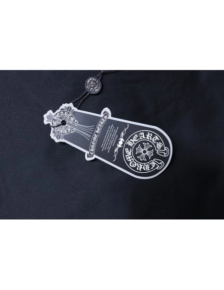 Chrome Hearts Color-block Gothic Script Cross Print T-Shirt Black,Chrome Hearts T-Shirts,T-Shirts,CLOTHES