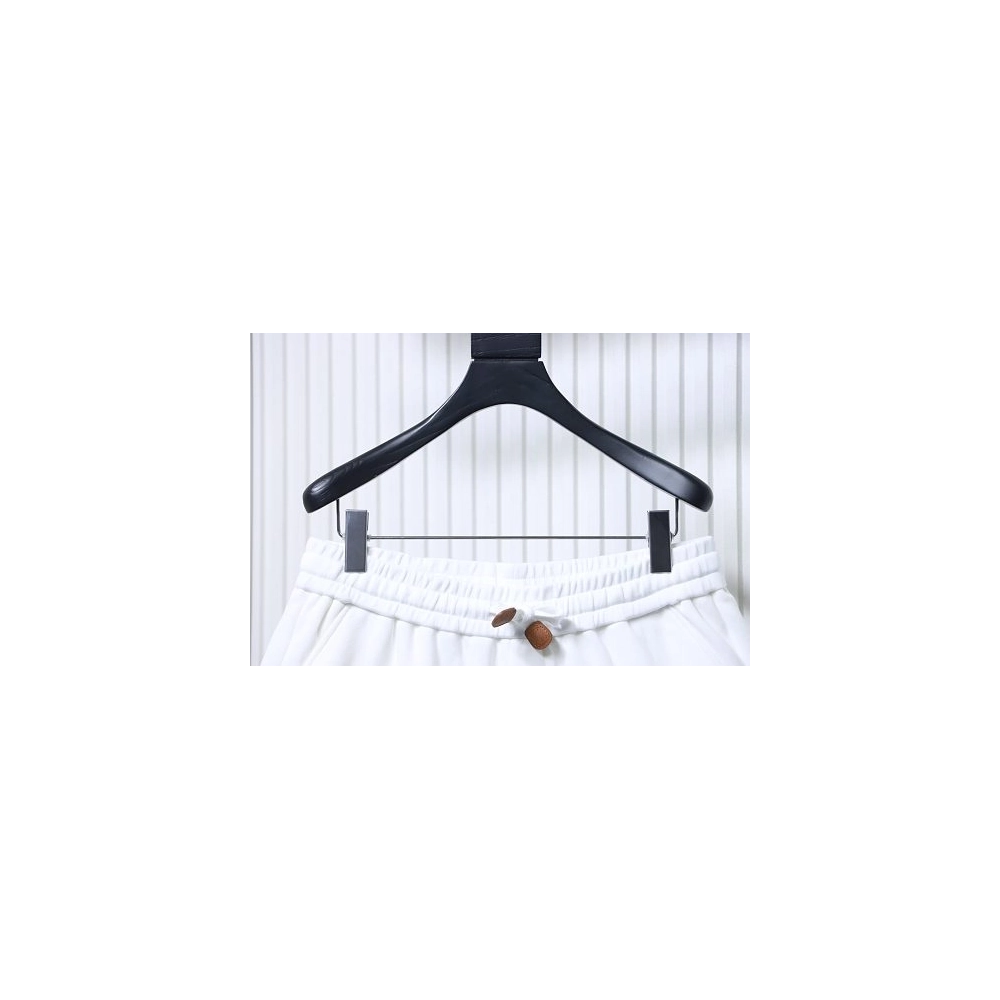Loewe Applique Letter Shorts White,Loewe Shorts,Shorts,CLOTHES