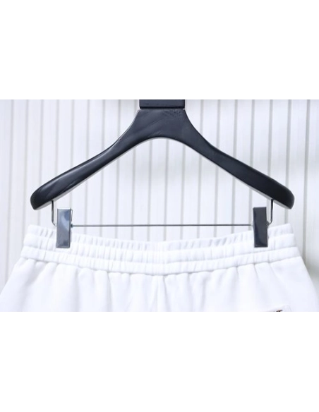 Loewe Applique Letter Shorts White,Loewe Shorts,Shorts,CLOTHES