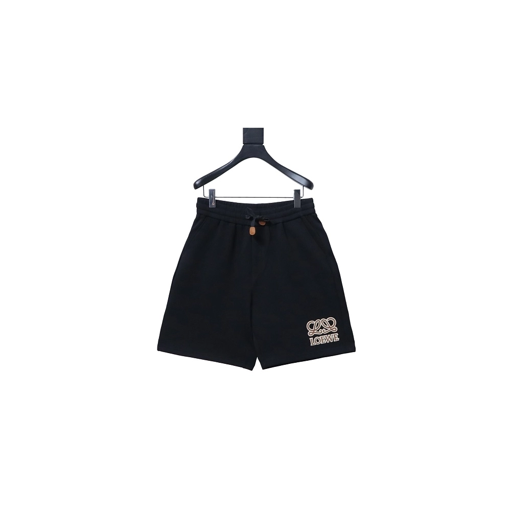 Loewe Letter Logo Print Shorts Black,Loewe Shorts,Shorts,CLOTHES