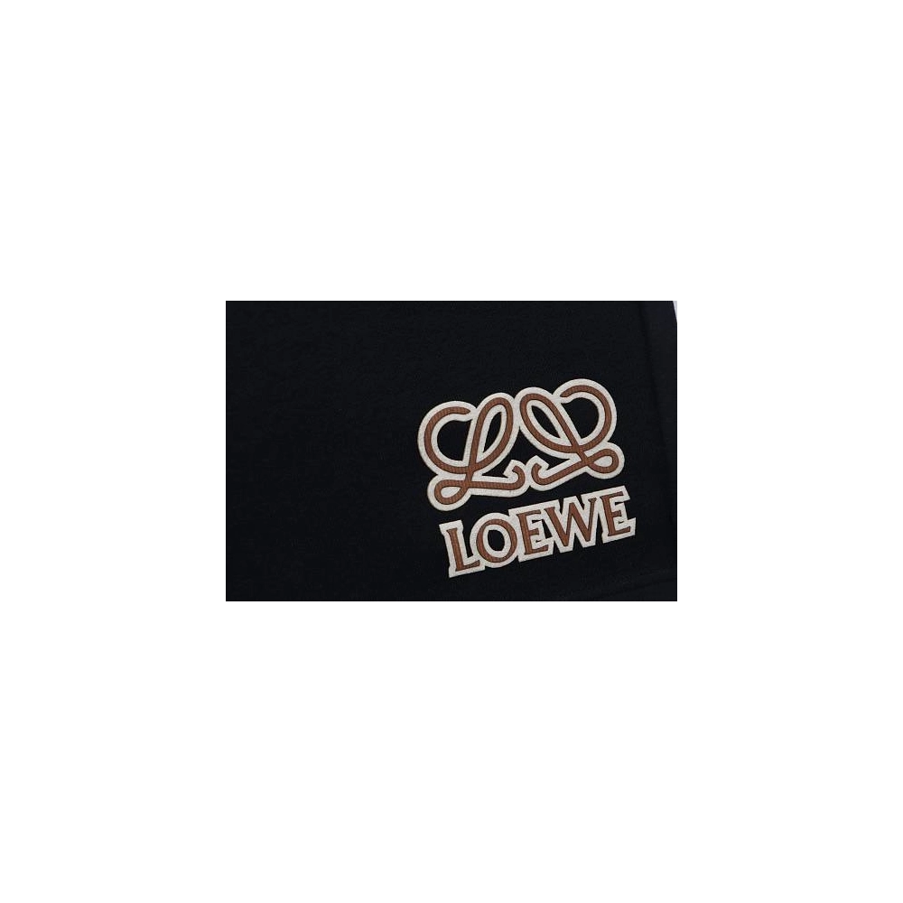 Loewe Letter Logo Print Shorts Black,Loewe Shorts,Shorts,CLOTHES