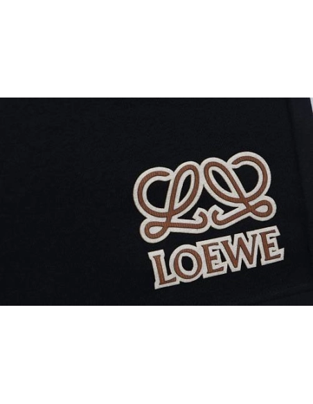 Loewe Letter Logo Print Shorts Black,Loewe Shorts,Shorts,CLOTHES