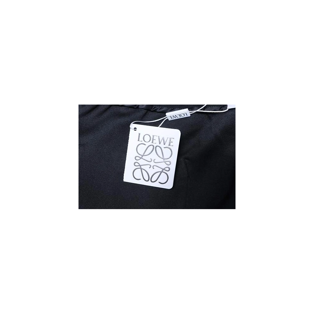 Loewe Letter Logo Print Shorts Black,Loewe Shorts,Shorts,CLOTHES