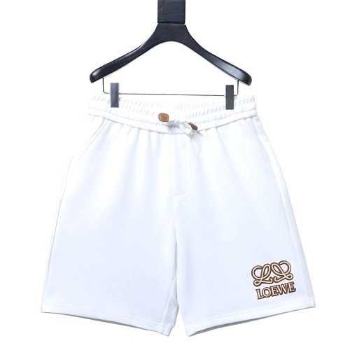 Loewe Letter Logo Print Shorts White,Loewe Shorts,Shorts,CLOTHES