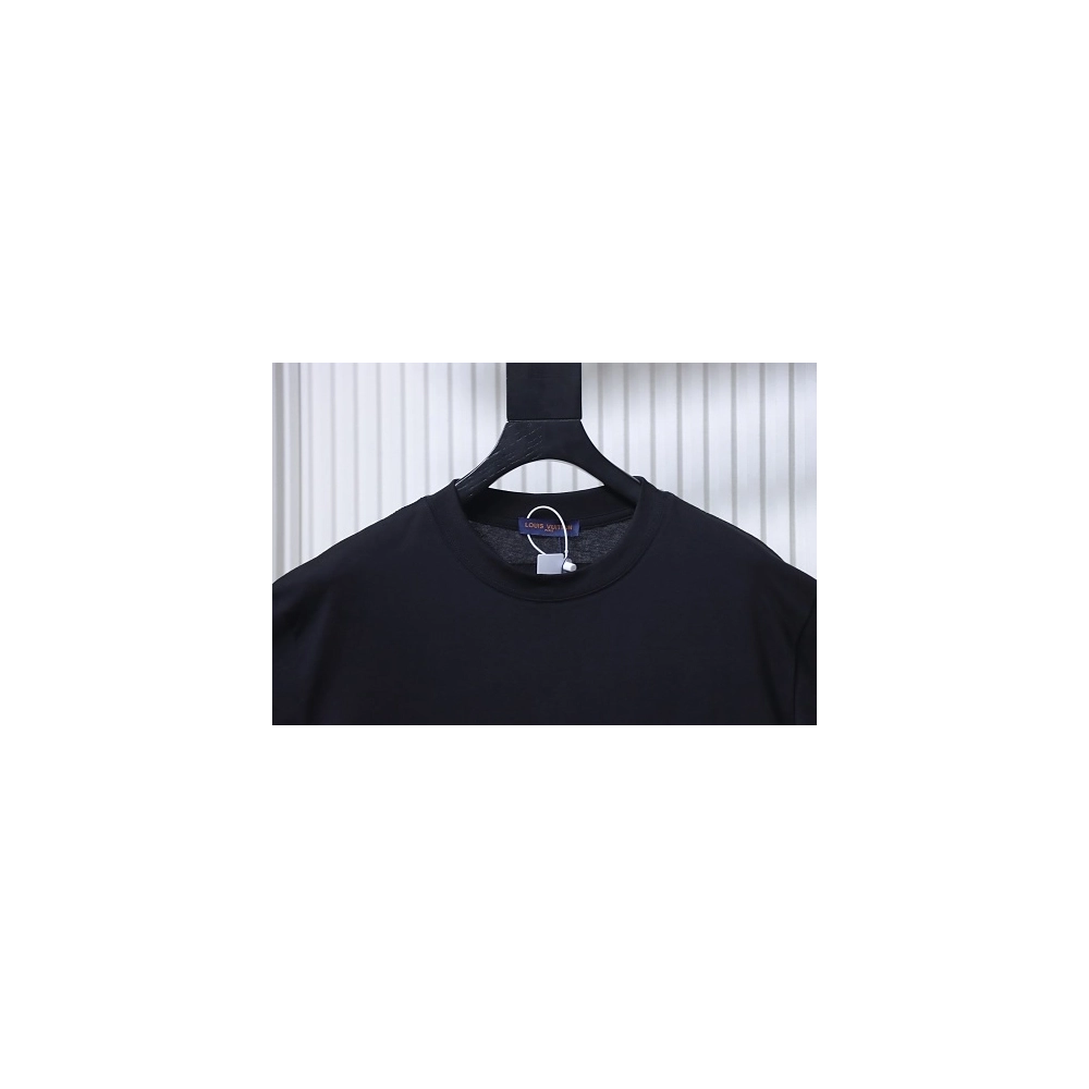 Louis Vuitton Cartoon Rabbit Print T-Shirt Black,Louis Vuitton T-Shirts,T-Shirts,CLOTHES