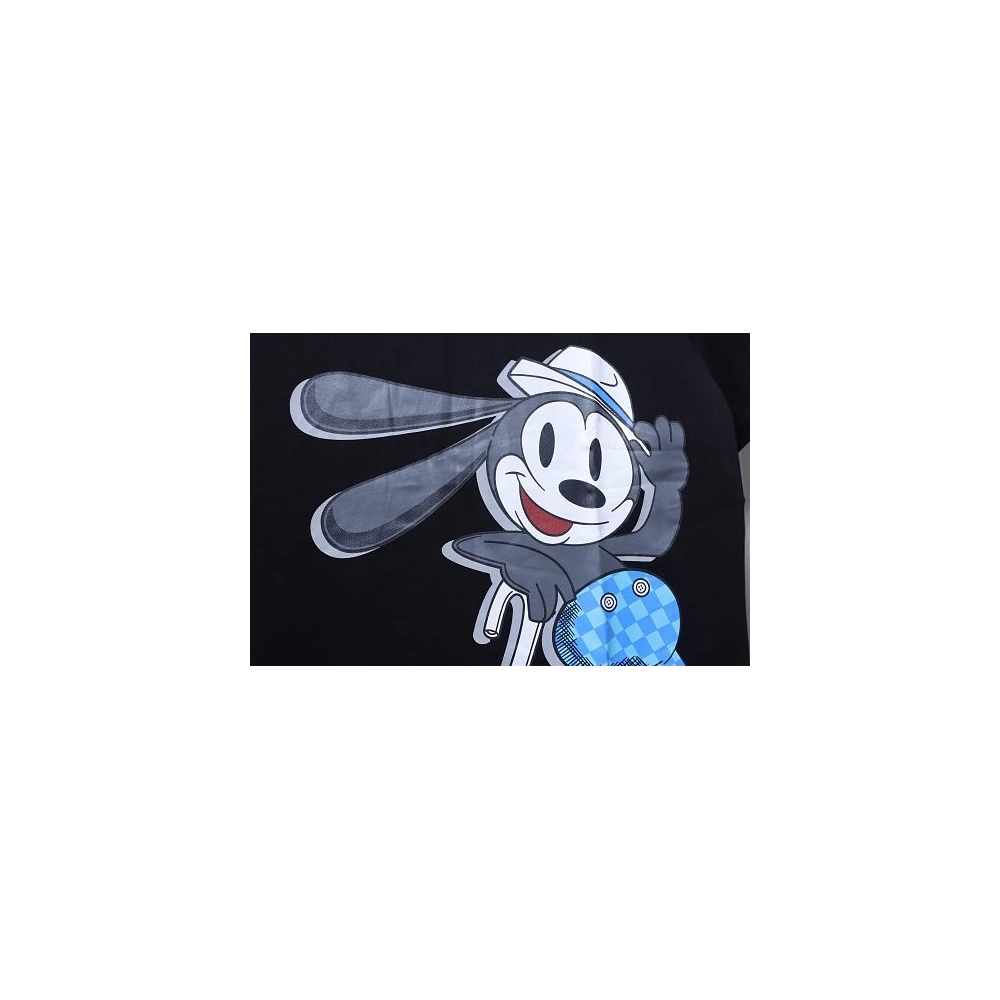 Louis Vuitton Cartoon Rabbit Print T-Shirt Black,Louis Vuitton T-Shirts,T-Shirts,CLOTHES