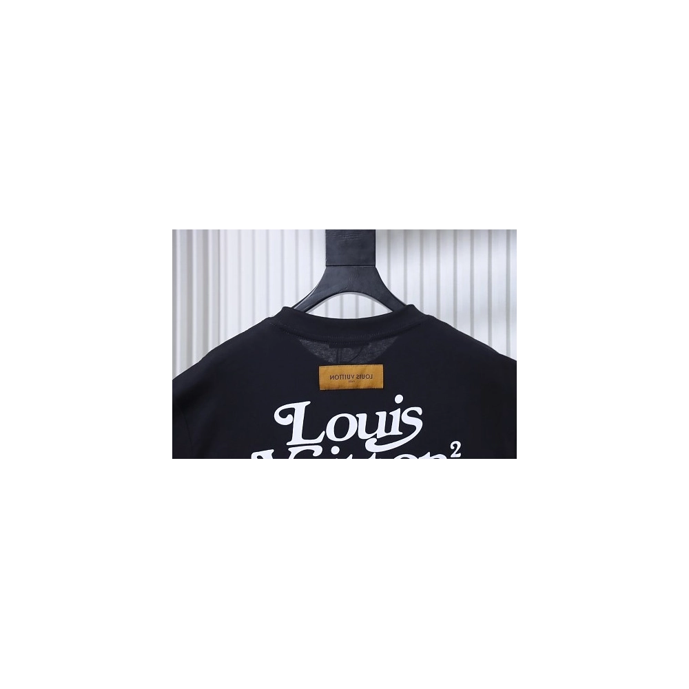 Louis Vuitton Cartoon Rabbit Print T-Shirt Black,Louis Vuitton T-Shirts,T-Shirts,CLOTHES