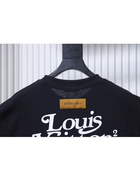 Louis Vuitton Cartoon Rabbit Print T-Shirt Black,Louis Vuitton T-Shirts,T-Shirts,CLOTHES