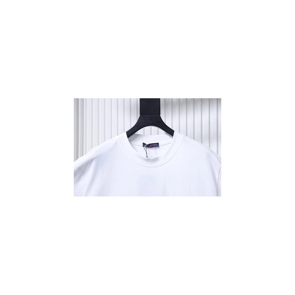 Louis Vuitton Cartoon Rabbit Print T-Shirt White,Louis Vuitton T-Shirts,T-Shirts,CLOTHES
