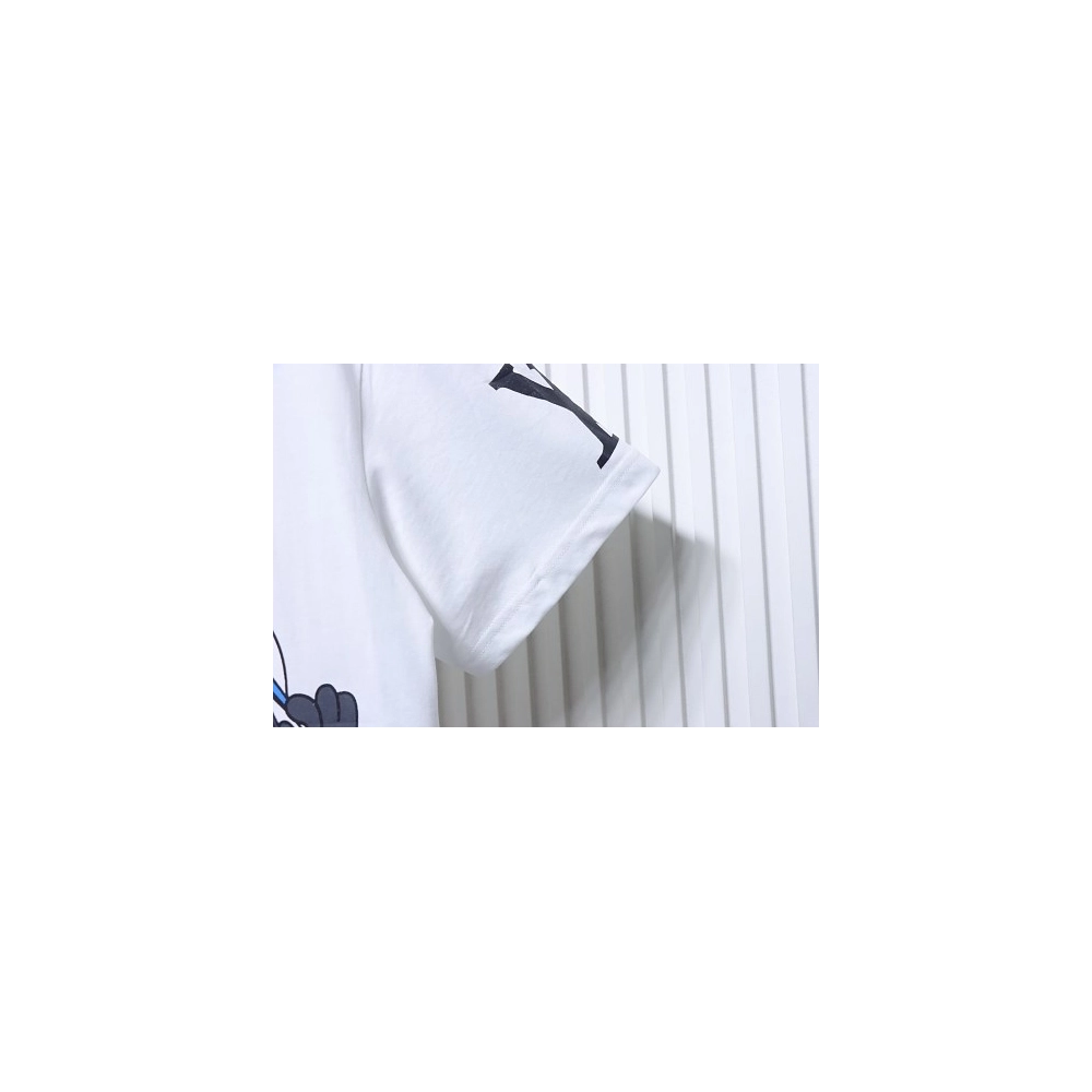 Louis Vuitton Cartoon Rabbit Print T-Shirt White,Louis Vuitton T-Shirts,T-Shirts,CLOTHES