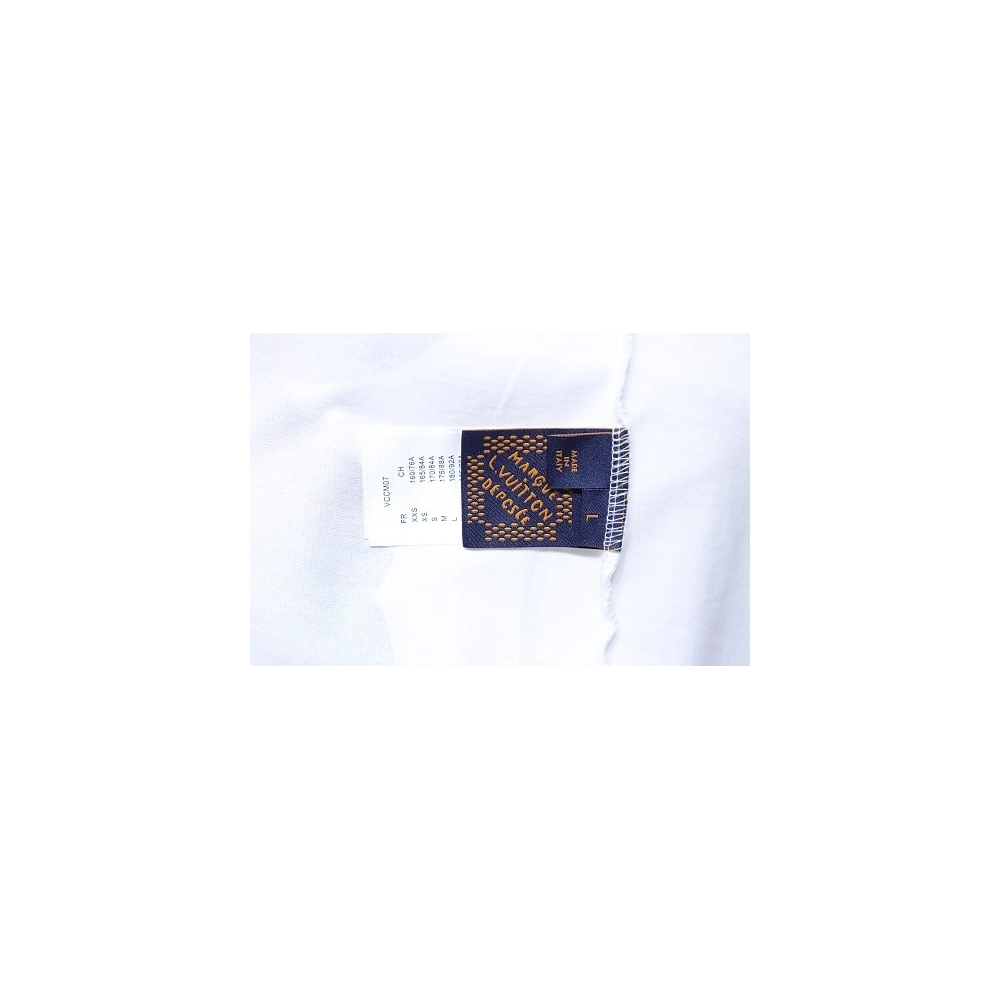 Louis Vuitton Cartoon Rabbit Print T-Shirt White,Louis Vuitton T-Shirts,T-Shirts,CLOTHES