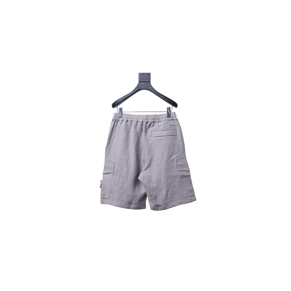 Stone Island Grey Linen Shorts,Stone Island Shorts,Shorts,CLOTHES