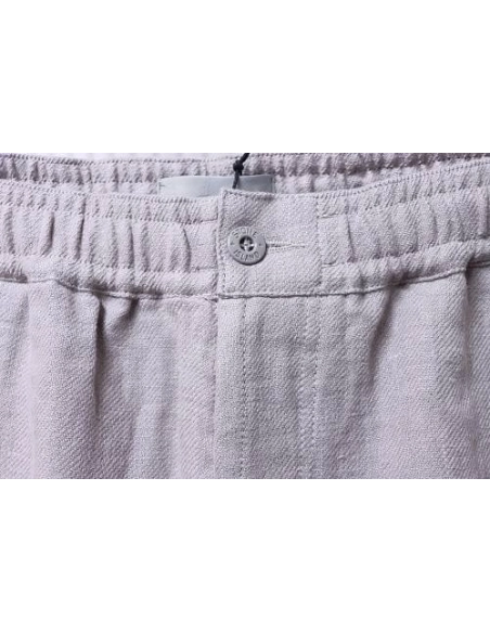 Stone Island Grey Linen Shorts,Stone Island Shorts,Shorts,CLOTHES