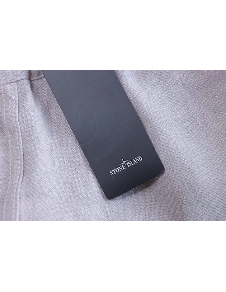 Stone Island Grey Linen Shorts,Stone Island Shorts,Shorts,CLOTHES