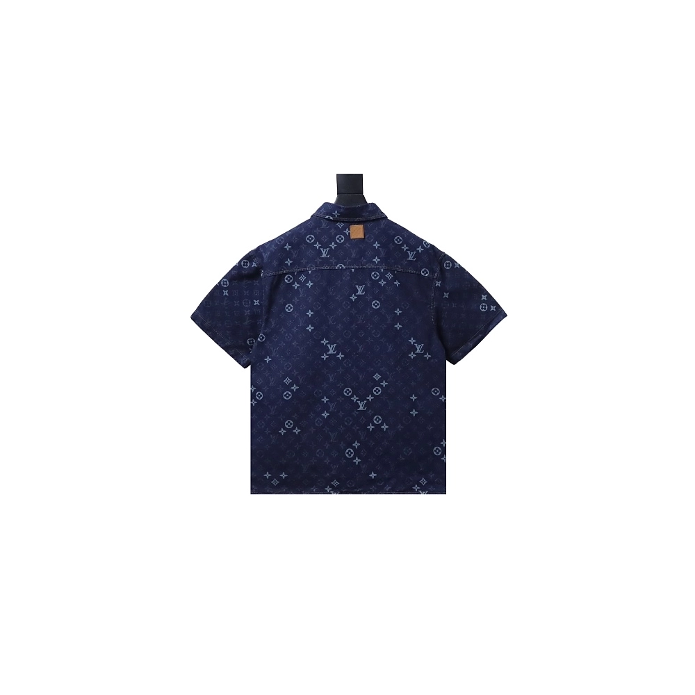 Louis Vuitton All-Over Jacquard Short-Sleeved Shirt,Louis Vuitton Shorts,Shorts,CLOTHES