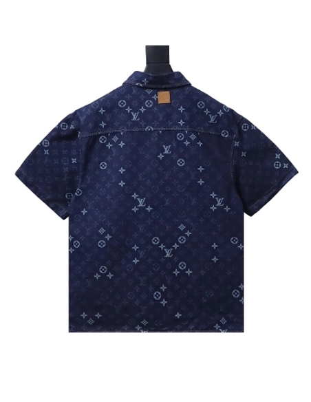 Louis Vuitton All-Over Jacquard Short-Sleeved Shirt,Louis Vuitton Shorts,Shorts,CLOTHES
