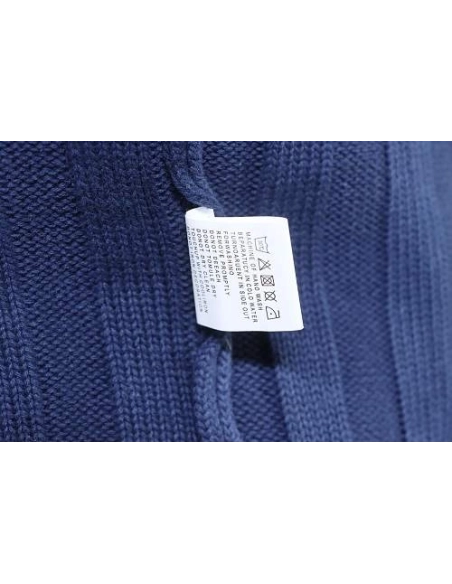 Miu Miu Preppy-Style Short-Sleeve Knit T-Shirt Blue,Miu Miu T-shirts,T-Shirts,CLOTHES